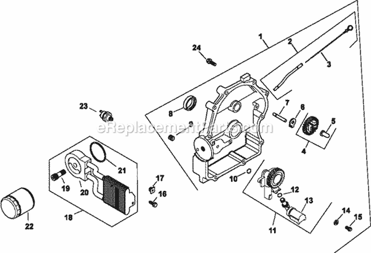 Page K Diagram and Parts List for CH20-64586  Kohler Engine