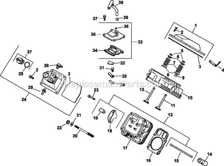 Page E Diagram and Parts List for CH730-3040  Kohler Engine