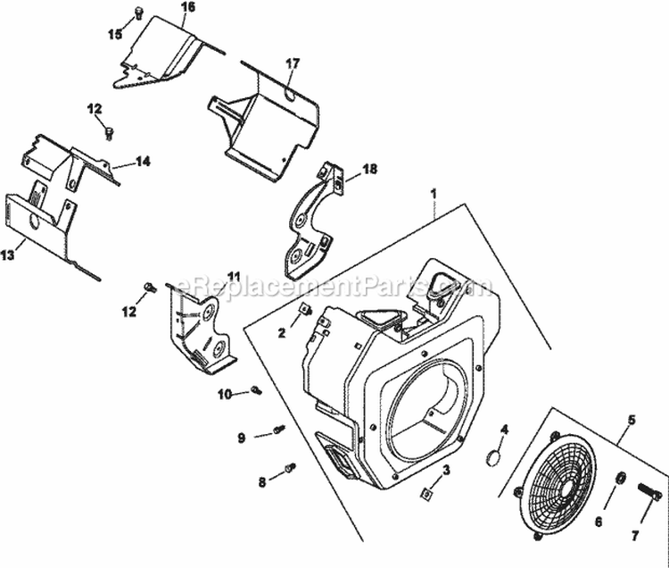 Page C Diagram and Parts List for CH740-0061  Kohler Engine