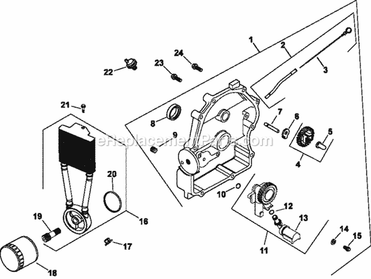 Page K Diagram and Parts List for CH730-3217  Kohler Engine