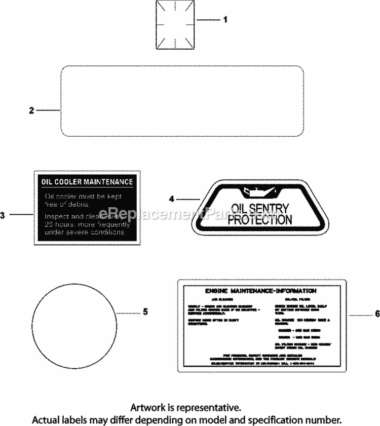 Page E Diagram and Parts List for CH740-0053  Kohler Engine