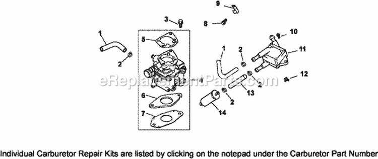 Page H Diagram and Parts List for CH740-3126  Kohler Engine