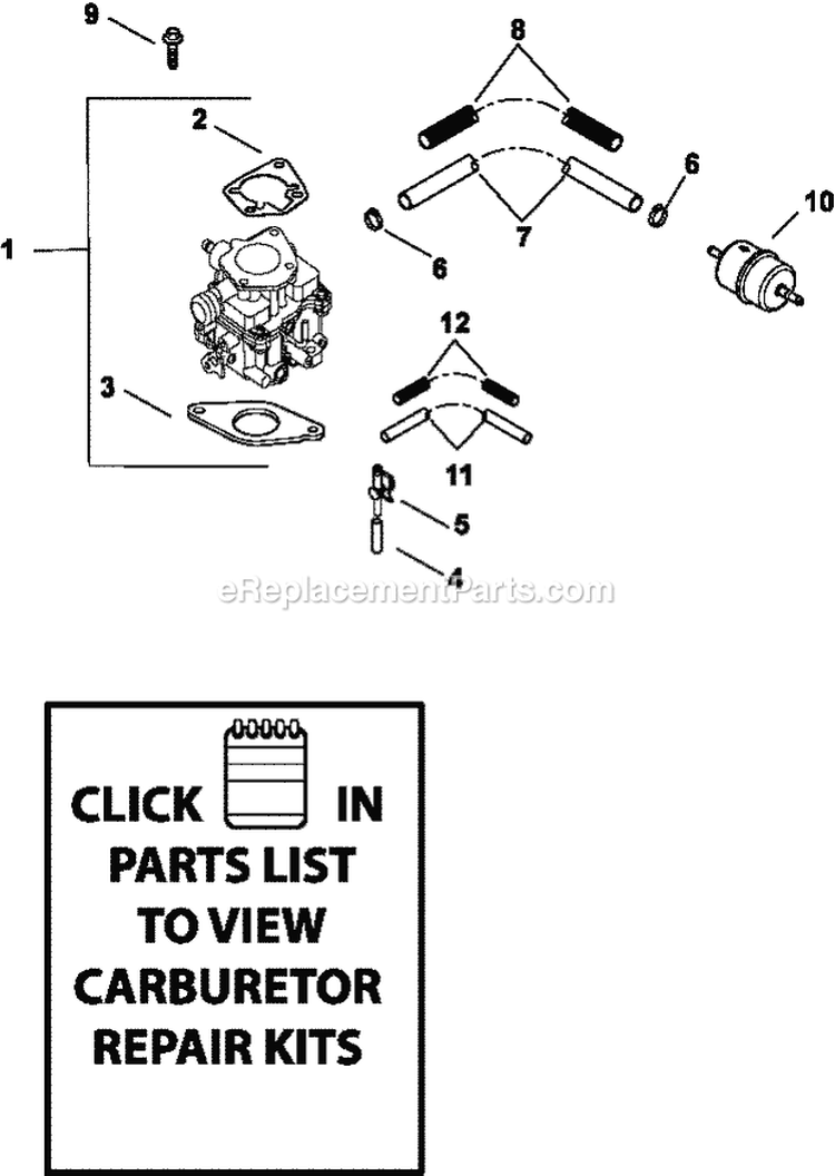 Page H Diagram and Parts List for CH640-3017  Kohler Engine