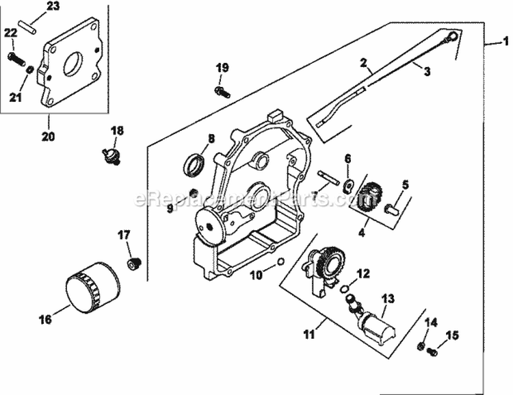 Page L Diagram and Parts List for CH740-0032  Kohler Engine