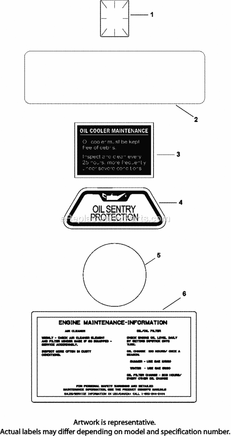 Page H Diagram and Parts List for CH740-3146  Kohler Engine