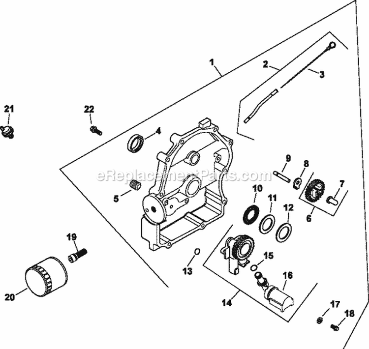 Page K Diagram and Parts List for CH25-68677  Kohler Engine