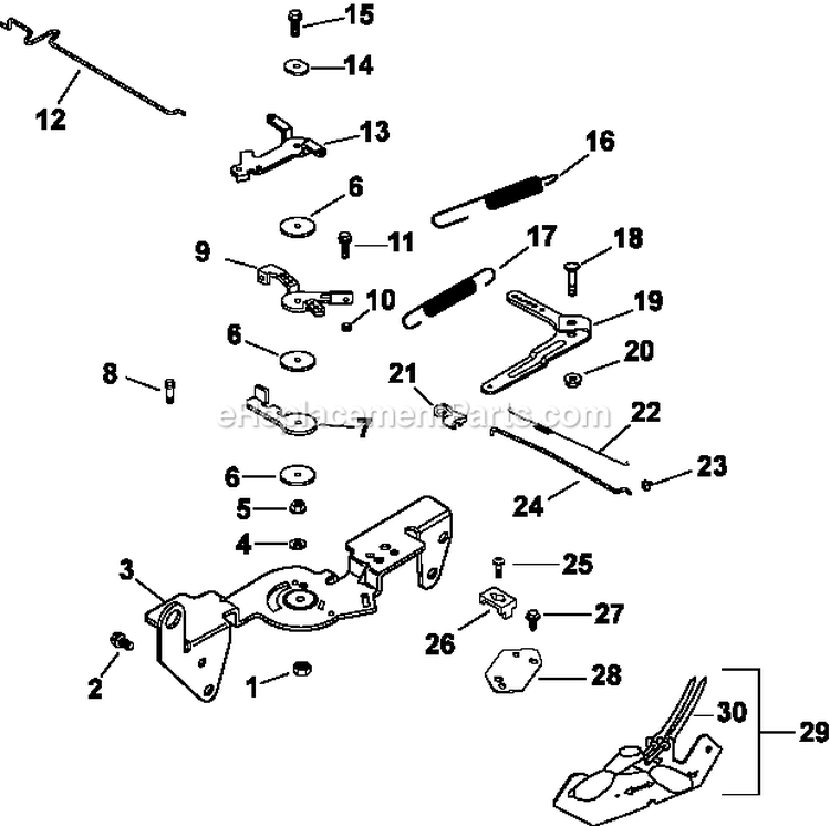 Page H Diagram and Parts List for CH740-0065  Kohler Engine