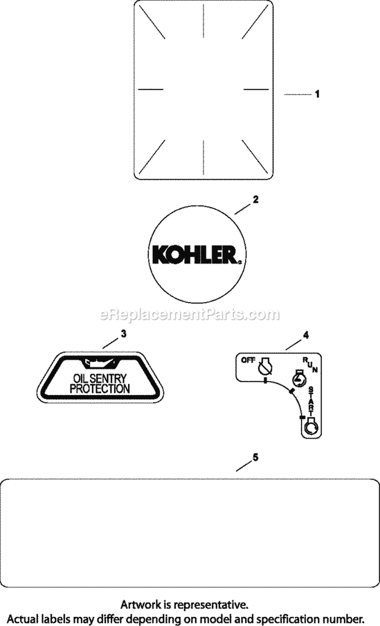 Page I Diagram and Parts List for CH18-62557  Kohler Engine