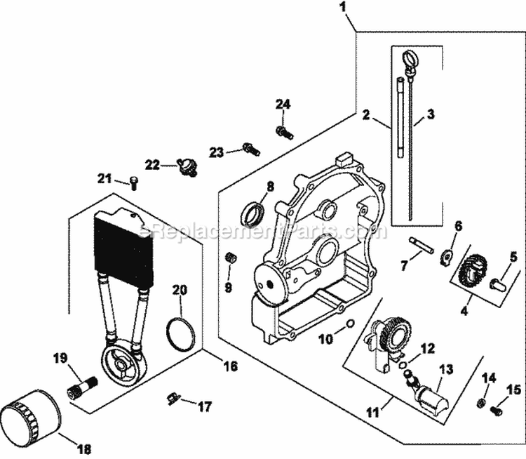 Page K Diagram and Parts List for CH20-64700  Kohler Engine