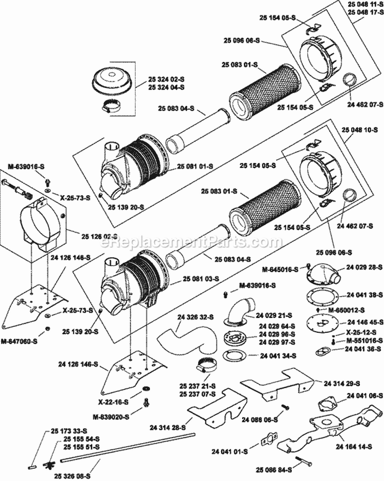 Page B Diagram and Parts List for CH735-3014  Kohler Engine
