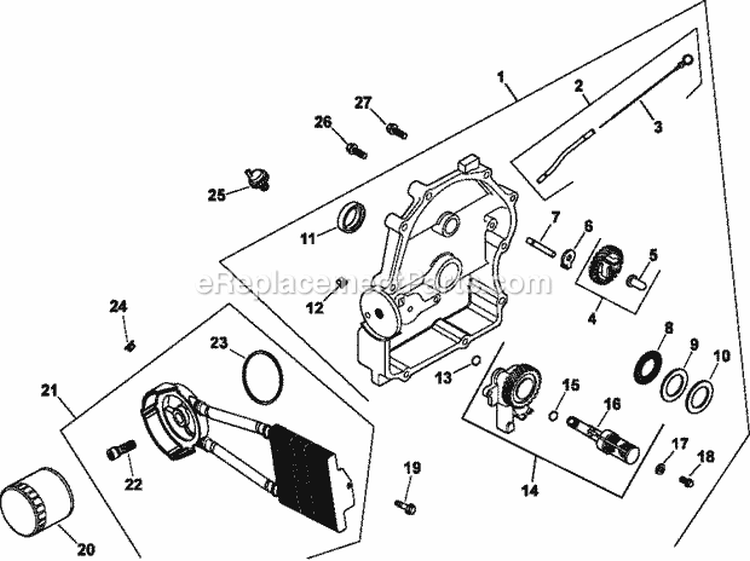 Page L Diagram and Parts List for CH740-0065  Kohler Engine