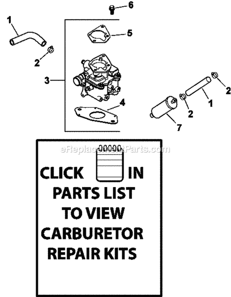 Page H Diagram and Parts List for CH730-0061  Kohler Engine