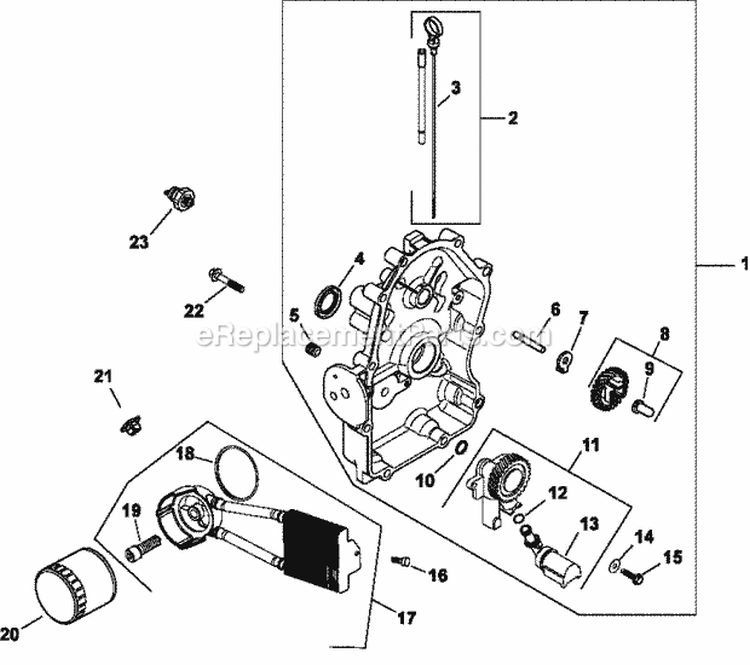 Page K Diagram and Parts List for CH740-3137  Kohler Engine