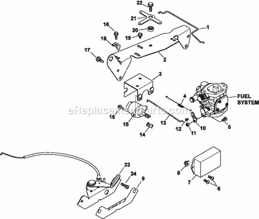 Engine_Controls_Group_9-24-492 Diagram and Parts List for CH740-3211  Kohler Engine