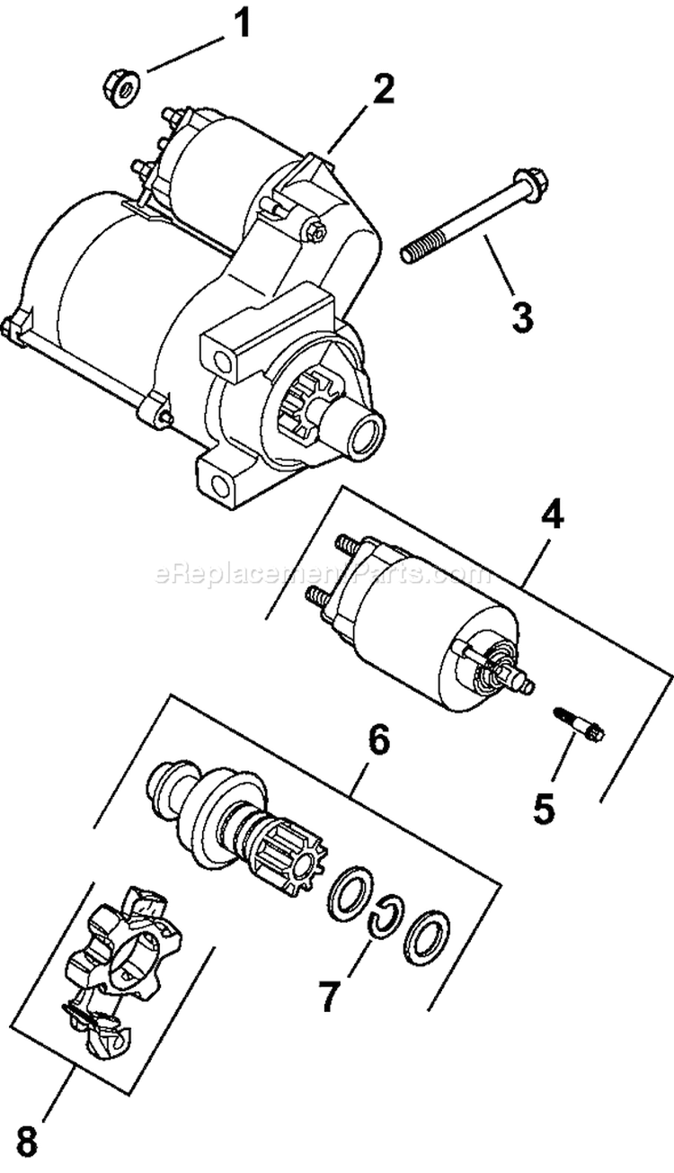 Page N Diagram and Parts List for CH740-CH740-0035  Kohler Engine