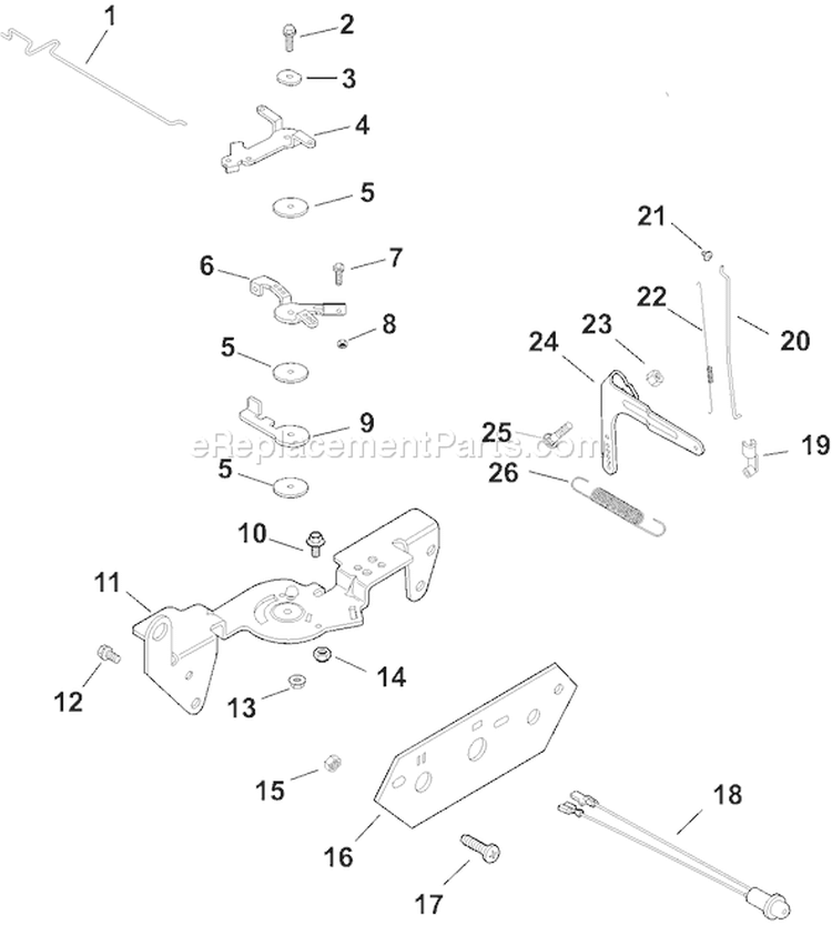 Page F Diagram and Parts List for CH25GS-68633  Kohler Engine