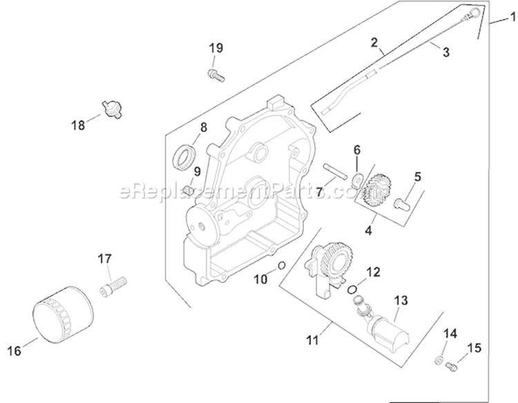 Page L Diagram and Parts List for CH740GS-CH740-0066  Kohler Engine