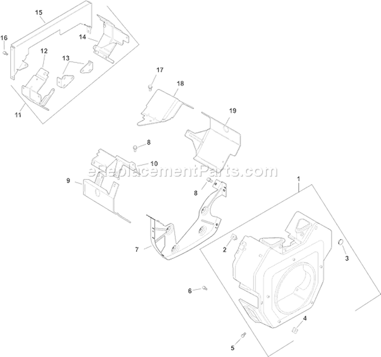 Page B Diagram and Parts List for CH22QS-66531  Kohler Engine