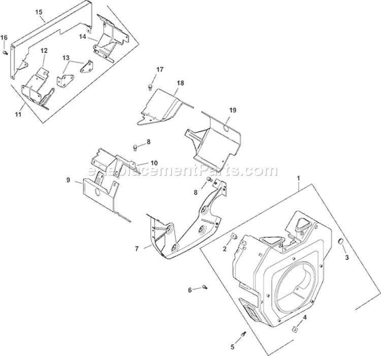 Page B Diagram and Parts List for CH740QS-CH740-0082  Kohler Engine