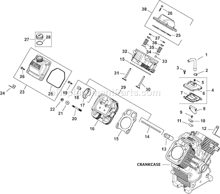 Page I Diagram and Parts List for CH740QS-CH740-0082  Kohler Engine