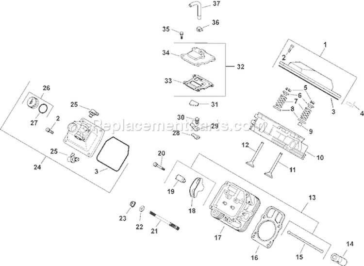 Page I Diagram and Parts List for CH740S-CH740-0006  Kohler Engine