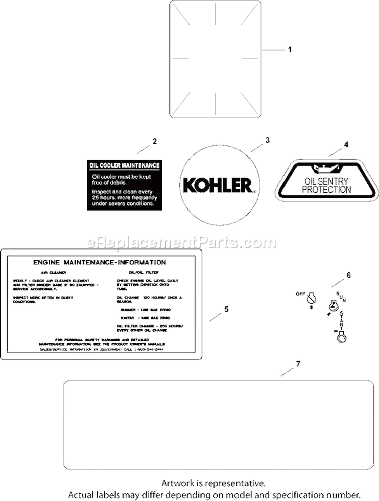 Page E Diagram and Parts List for CH740S-CH740-0022  Kohler Engine