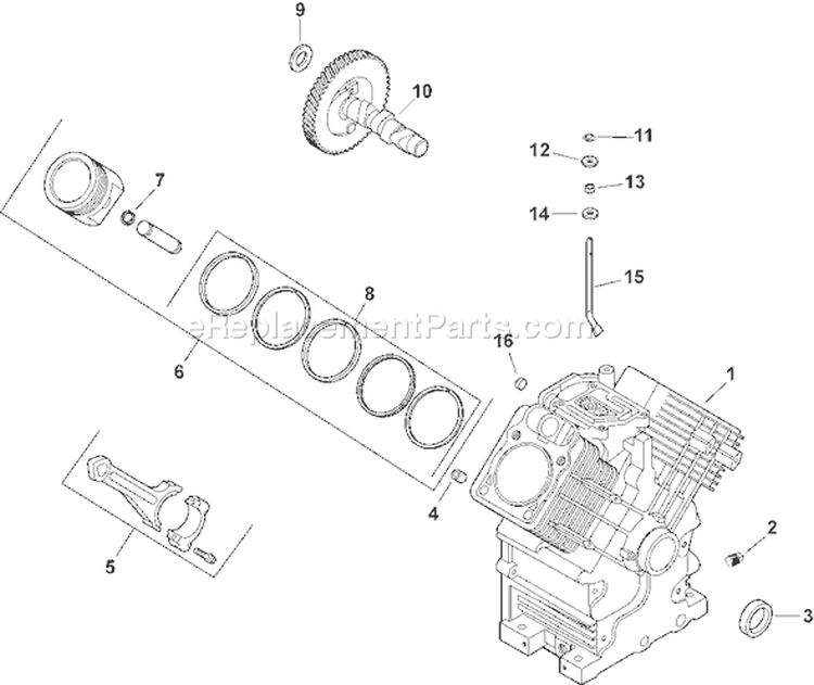 Page C Diagram and Parts List for CH740S-CH740-0041  Kohler Engine