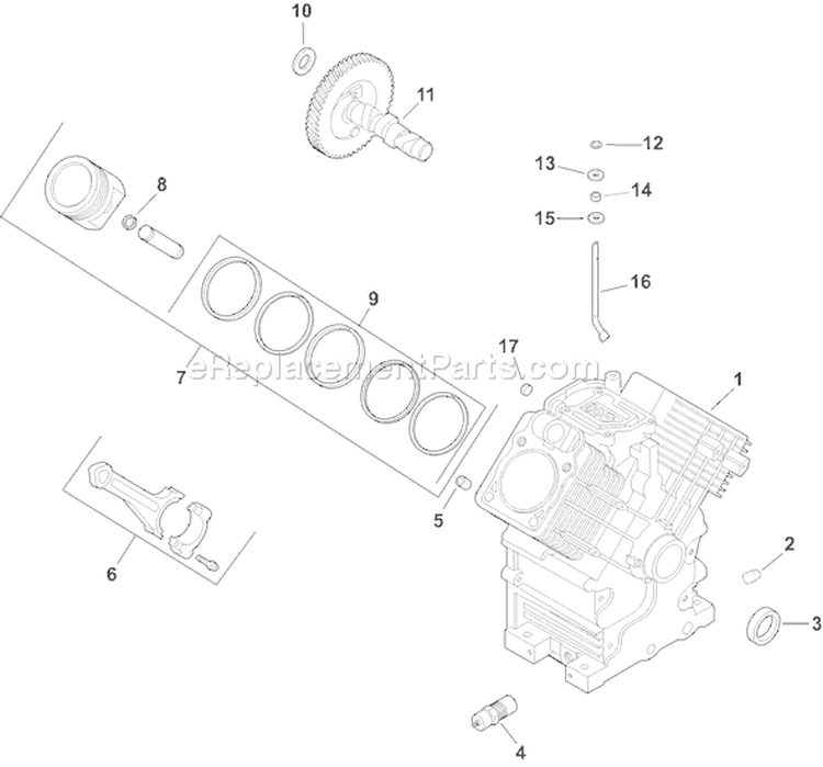 Page C Diagram and Parts List for CH740S-CH740-0044  Kohler Engine