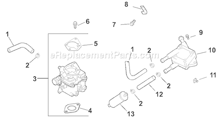 Page H Diagram and Parts List for CH740S-CH740-0046  Kohler Engine
