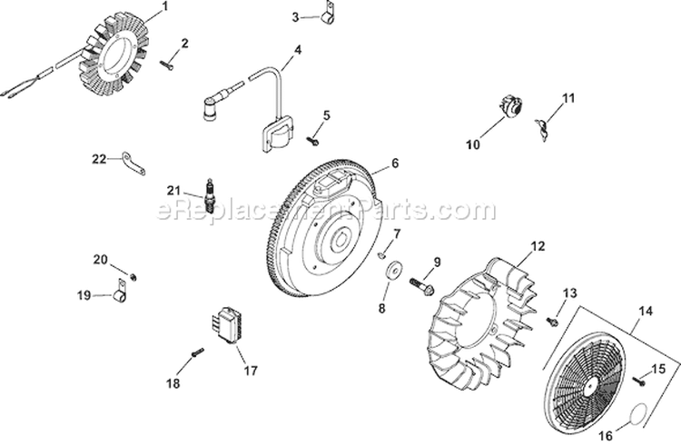 Page J Diagram and Parts List for CH740S-CH740-0055  Kohler Engine