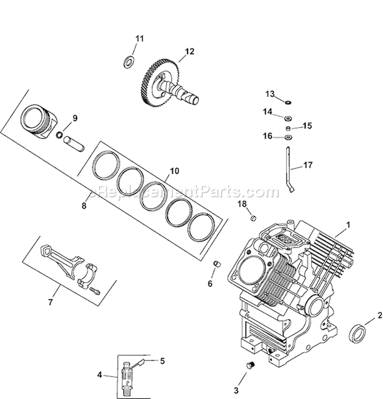 Page C Diagram and Parts List for CH740S-CH740-0055  Kohler Engine