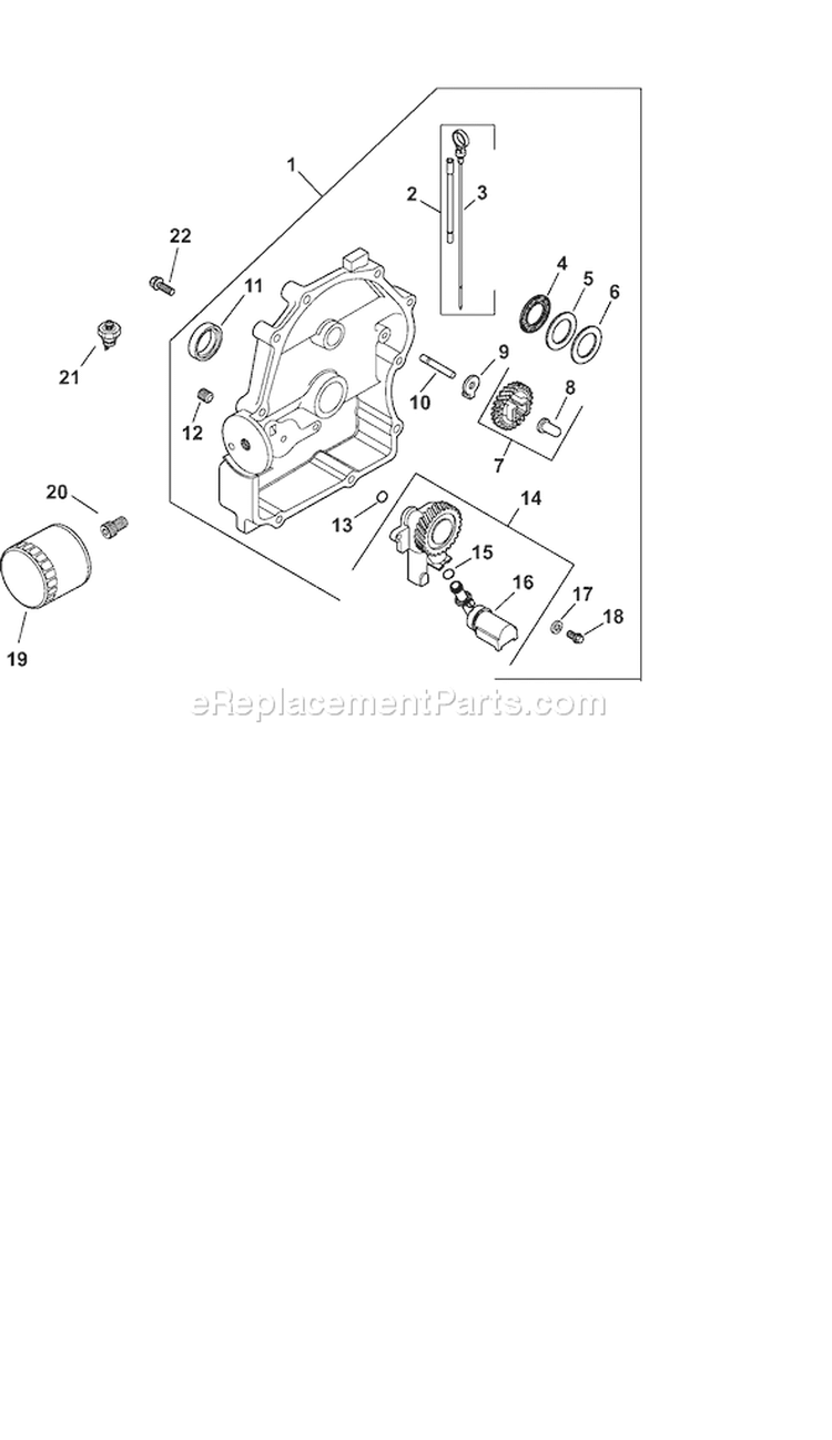 Page L Diagram and Parts List for CH730PS-CH730-0122  Kohler Engine
