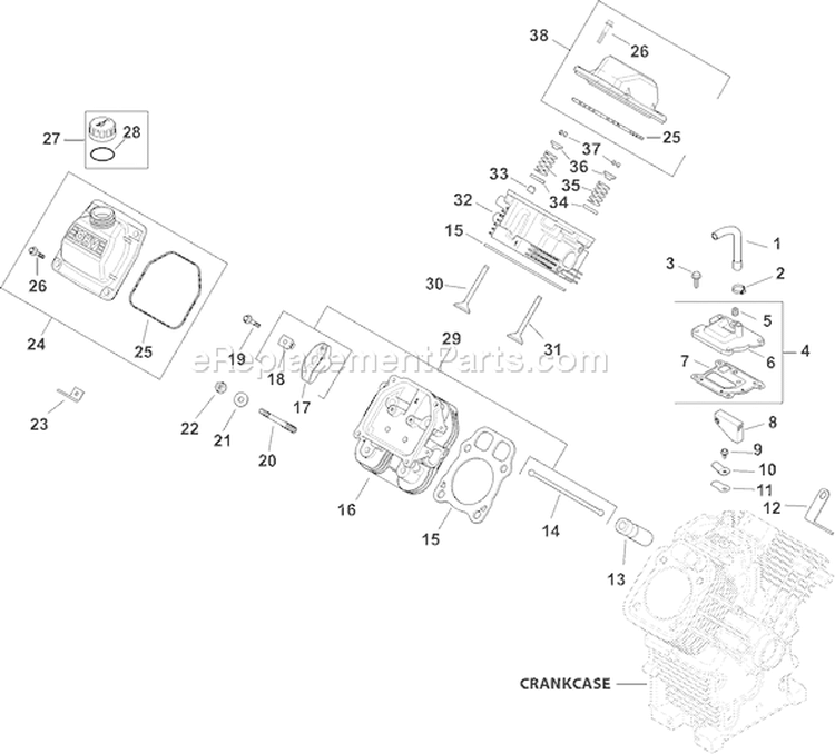 Page I Diagram and Parts List for CH25S-68695  Kohler Engine
