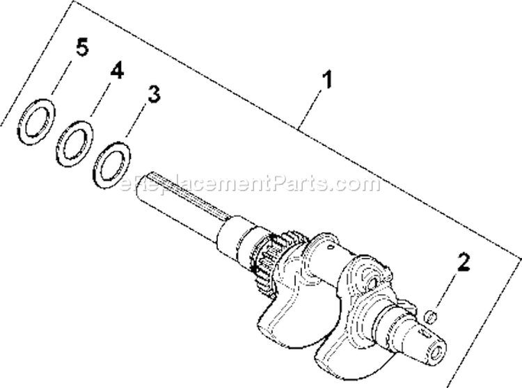 Page D Diagram and Parts List for CH25S-68625  Kohler Engine