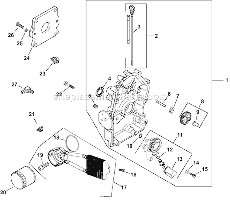 Page L Diagram and Parts List for CH740S-CH740-0069  Kohler Engine