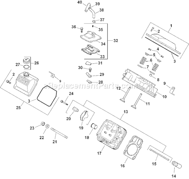 Page I Diagram and Parts List for CH740S-CH740-0070  Kohler Engine