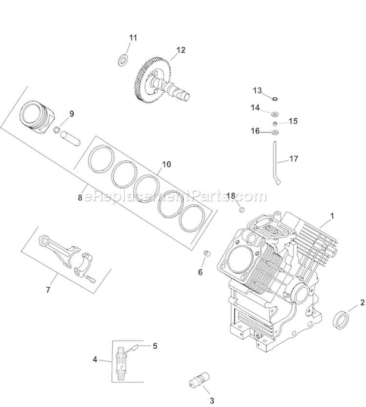 Page C Diagram and Parts List for CH740S-CH740-0076  Kohler Engine