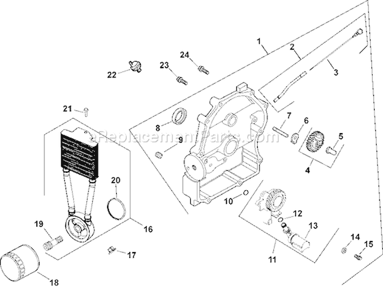 Page L Diagram and Parts List for CH740S-CH740-0002  Kohler Engine