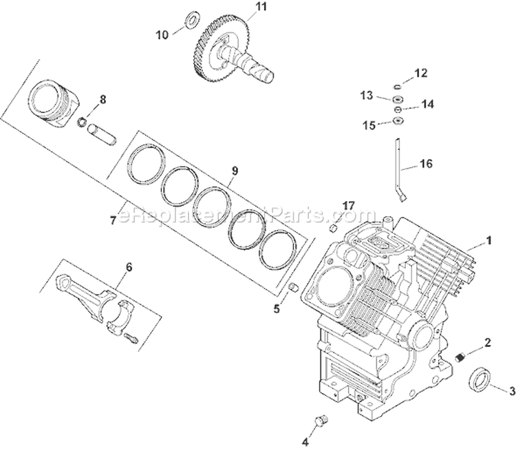 Page C Diagram and Parts List for CH740S-CH740-0002  Kohler Engine