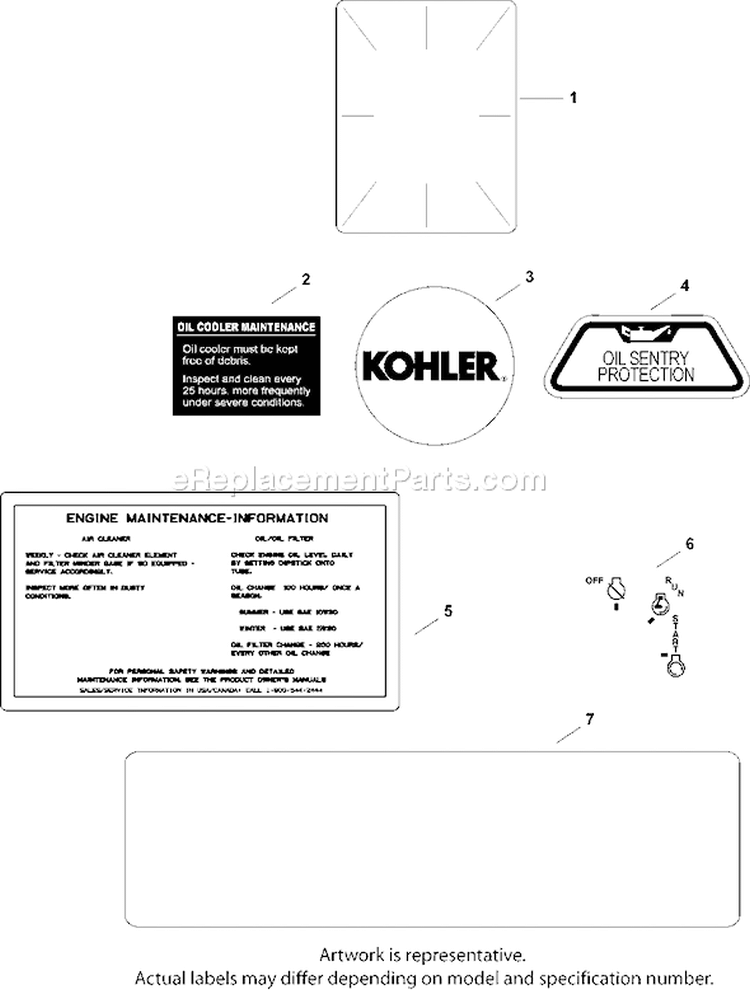 Page E Diagram and Parts List for CH740S-CH740-0002  Kohler Engine