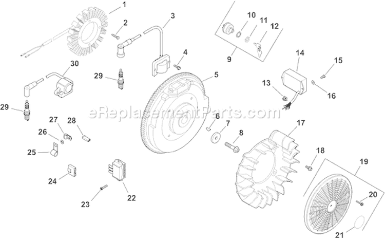 Page J Diagram and Parts List for CH740S-CH740-0081  Kohler Engine