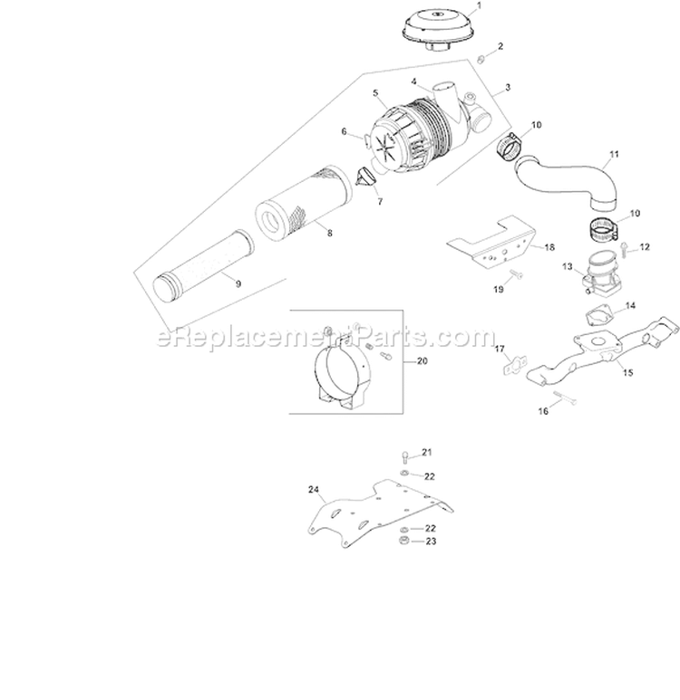 Page A Diagram and Parts List for CH730S-CH730-0015  Kohler Engine