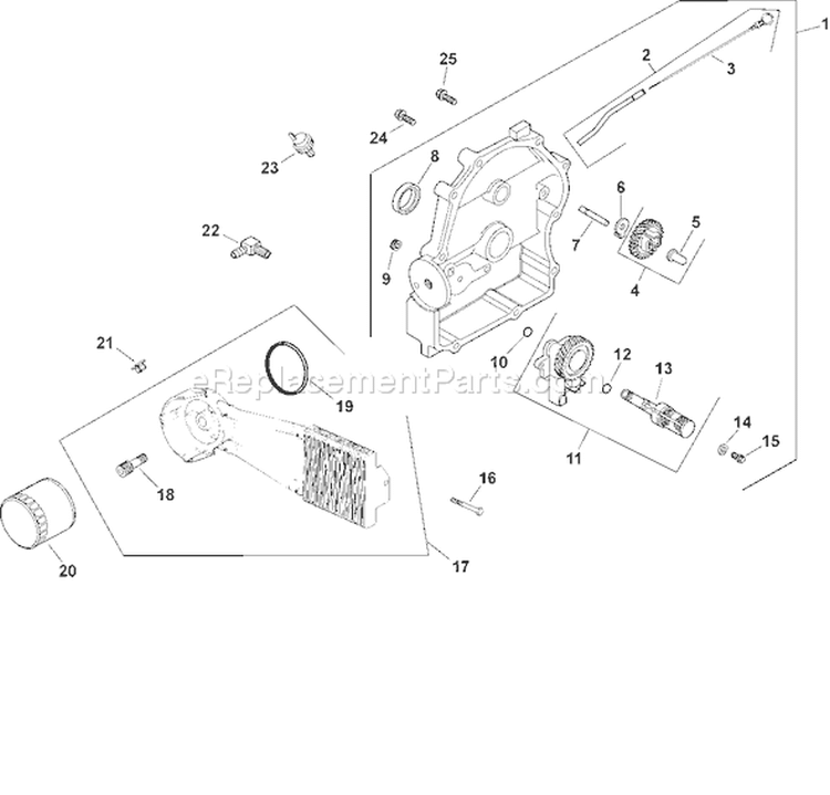 Page L Diagram and Parts List for CH740S-CH740-0045  Kohler Engine