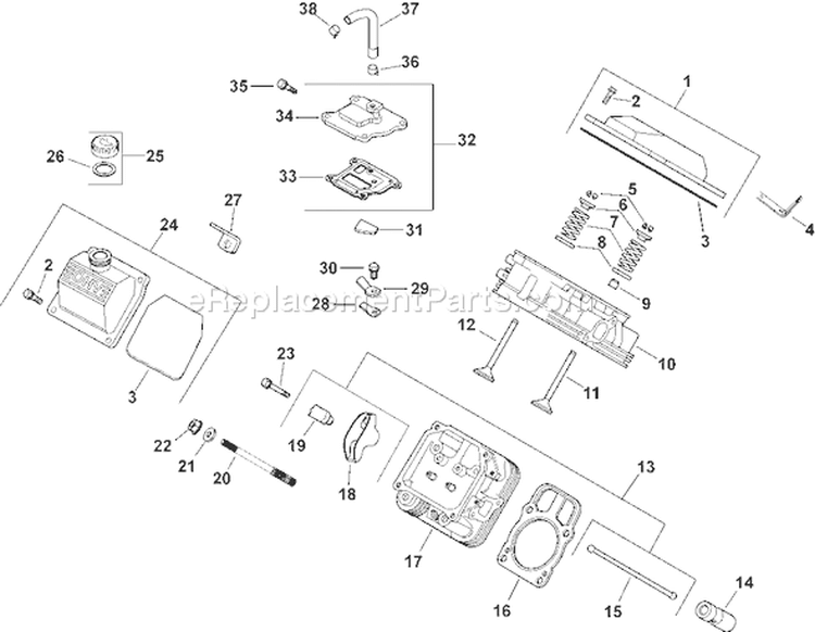 Page I Diagram and Parts List for CH740S-CH740-0045  Kohler Engine