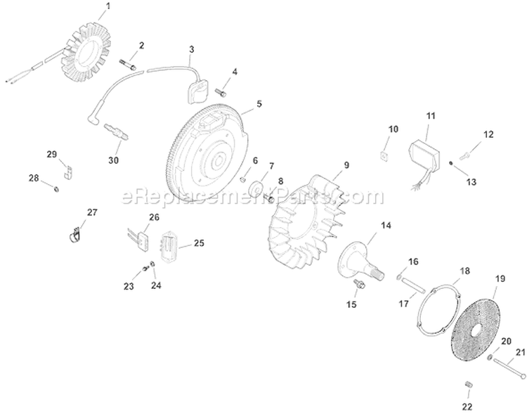 Page J Diagram and Parts List for CH740S-CH740-0044  Kohler Engine
