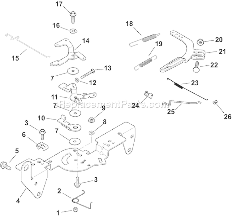 Page F Diagram and Parts List for CH25S-68667  Kohler Engine