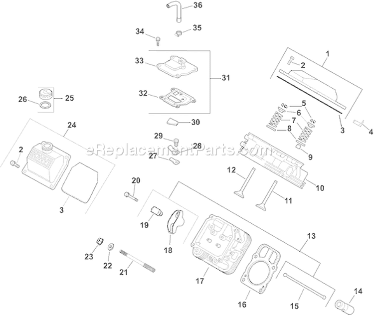 Page I Diagram and Parts List for CH740S-CH740-0044  Kohler Engine
