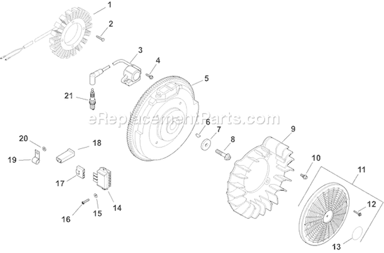Page J Diagram and Parts List for CH740S-CH740-0010  Kohler Engine