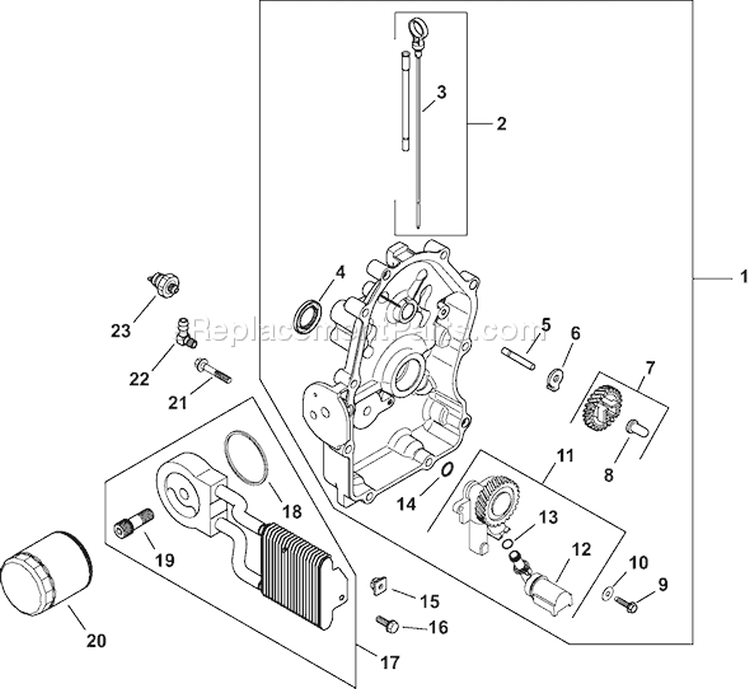 Page L Diagram and Parts List for CH740S-CH740-0091  Kohler Engine