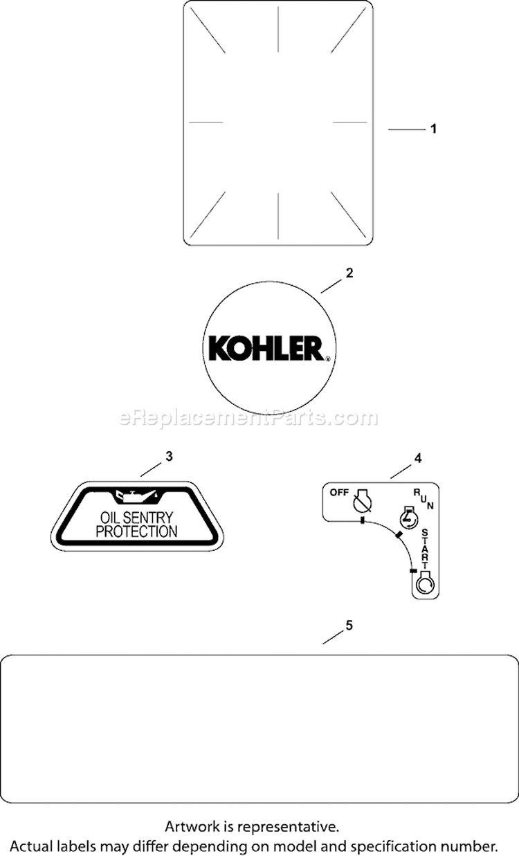 Page E Diagram and Parts List for CH740S-CH740-0092  Kohler Engine